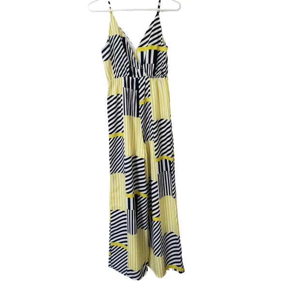 Forever 21 Lightweight Jumpsuit Blue and Yellow Size S - Picture 3 of 5